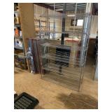 (3) METRO STYLE CHROME RACKS, 4' W X 6' H X 2' D