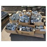 PALLET WITH ASSORTED METAL GANG BOXES