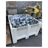 TOTE WITH ASSORTED METAL GANG BOXES