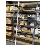 SHELVING UNIT WITH PHOTO CELLS, FLUORESCENT BULBS