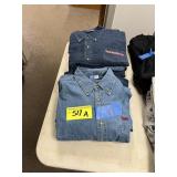 (6) SIZE 2XL DENIM SHIRTS