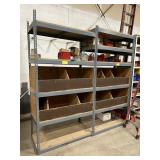 (2) SHELVING UNITS, 4' W X 8' H X 2' D