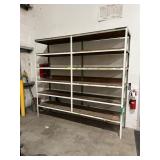 (1) SHELVING UNIT, WELDED 106' W X 96' H X 24' D