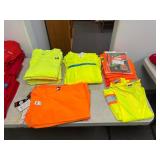 SAFETY YELLOW & ORANGE T-SHIRTS, 2XL
