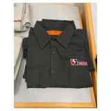RED KAP INDUSTRIAL SHORT SLEEVE WORK SHIRTS, BLACK