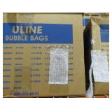 cases of 1000 Uline 3" x 5"  Bubble Bags