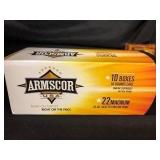 500 Rds. .22Mag Armscor 40gr.