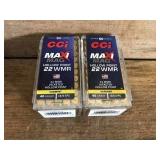 100 Rds. .22WMR CCI 40gr.
