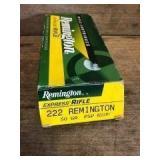 20 Rds. .222 Rem Remington 50gr.