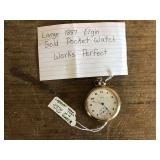Large 1887 Elgin Gold Pocket Watch (Working)