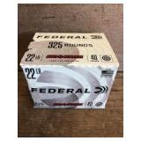 325 Rds. .22LR Federal 40gr.