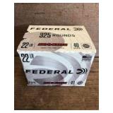 325 Rds. .22LR Federal 40gr.