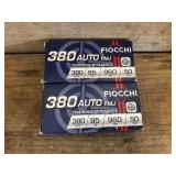 100 Rds. .380 Auto Fiocchi 95gr.