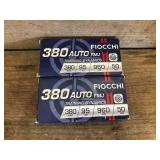 100 Rds. .380 Auto Fiocchi 95gr.
