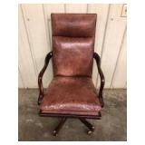 Leather Rolling Office Chair