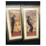 Pair Of Jazz Themed Prints