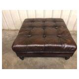 Leather Ottoman