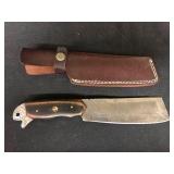 Unique Knife With Leather Sheath
