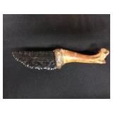 Unique Artifact Style Knife With Bone Handle