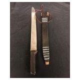 Large Knife With Sheath