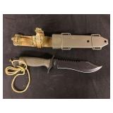 Tactical Knife 440 Stainless With Tactical Sheath