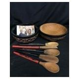 Hand Carved Wooden Bowls & Utensils