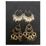 Pair Of Labeled "Sterling" Earrings