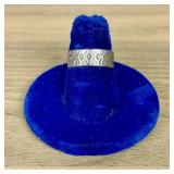 Sterling Silver Band Ring Size 6 - (App. 1")