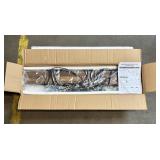 Rustic Faux-Wood Beam Chandelier, New In Box. 12'X