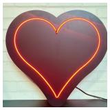 Neon Style LED Lighted Heart Sign 24'X24'