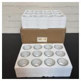 App. 48 Clear Glass Votive Candle Holders With Fla