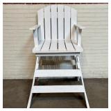 Large White Wooden Deck, Beach Or Lifeguard Style