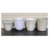 10 Assorted Plastic Planters 12'X11'