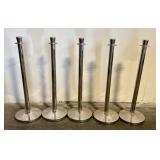 5 Stainless Steel Crowd Control Stanchion Barrier