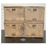 96 Choice Reusable SAN Plastic Flute Glasses #176B