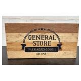 General Store Packaged Goods Wooden Crate 12'X18'