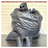 App. 200 Reusable SAN Plastic Cocktail Glasses 4'