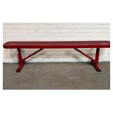 Coated Metal Rolled Edge Outdoor Bench By MyTCoat