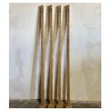 (4) ULINE 7 1/2' Wire Machine Guard Posts In Box,