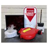 Microframe Turn-O-Matic Take-A-Number Ticket Dispe