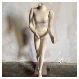 Fabric Covered Dress Form Mannequin On Stand 18'X2