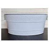 White Metal Ice And Drink Bucket 14'X21'X9'