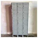 Metal 18-Compartment Locker On Legs 12'X36'X78'