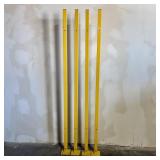 (4) ULINE 7 1/2' Wire Machine Guard Posts, Model N