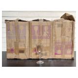 App. 72 8ox. Clear SAN Plastic Wine Glasses 11'X28