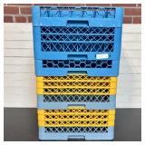Lot Of Commercial Dishwasher Glass Racks, 19.5'X19
