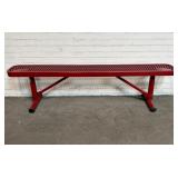 Coated Metal Rolled Edge Outdoor Bench By MyTCoat