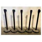 5 Retractable Safety Barriers 12'X38'