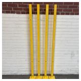 (4) ULINE 5 1/2' Wire Machine Guard Posts; Model N
