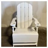 White Adirondack Chair With Built In-Cooler 28'X38